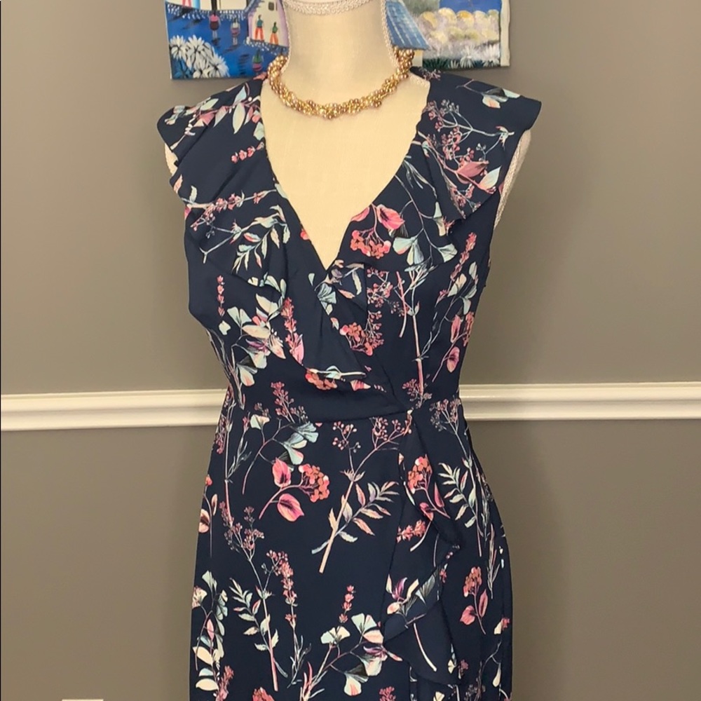 (NOT FOR SALE) Blue Floral High-Low Dress